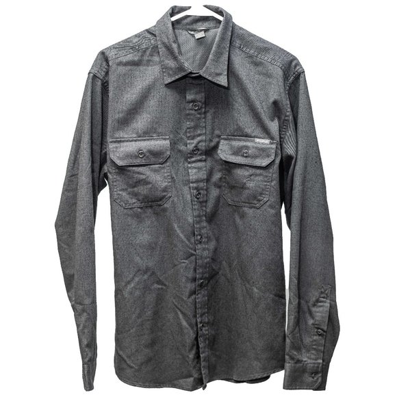 Men's Eddie Bauer Button Down Long Sleeve Shirt - Grey - Picture 1 of 1